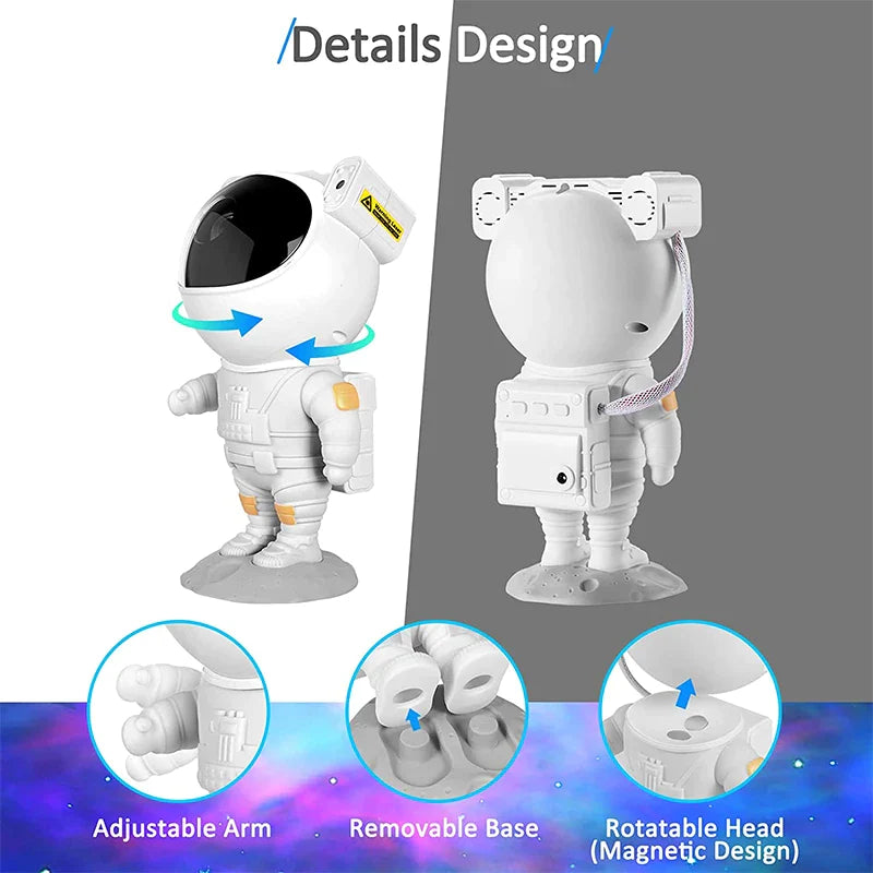 Astronaut Galaxy Projector β Starry Sky LED Night Light with Remote