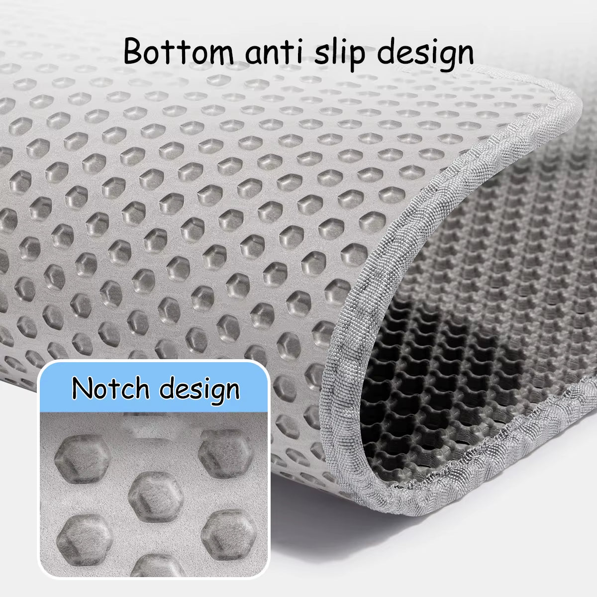 Waterproof Double-Layer Cat Litter Mat β 60x90cm | Non-Slip, Washable & Mess-Free Design