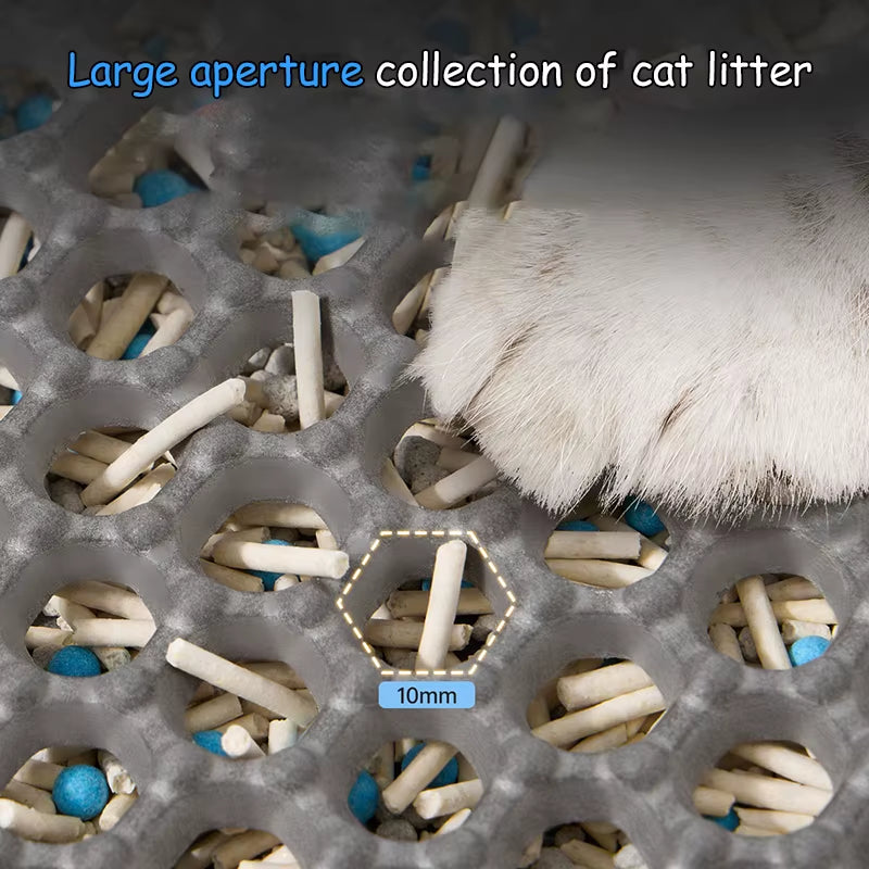 Waterproof Double-Layer Cat Litter Mat β 60x90cm | Non-Slip, Washable & Mess-Free Design