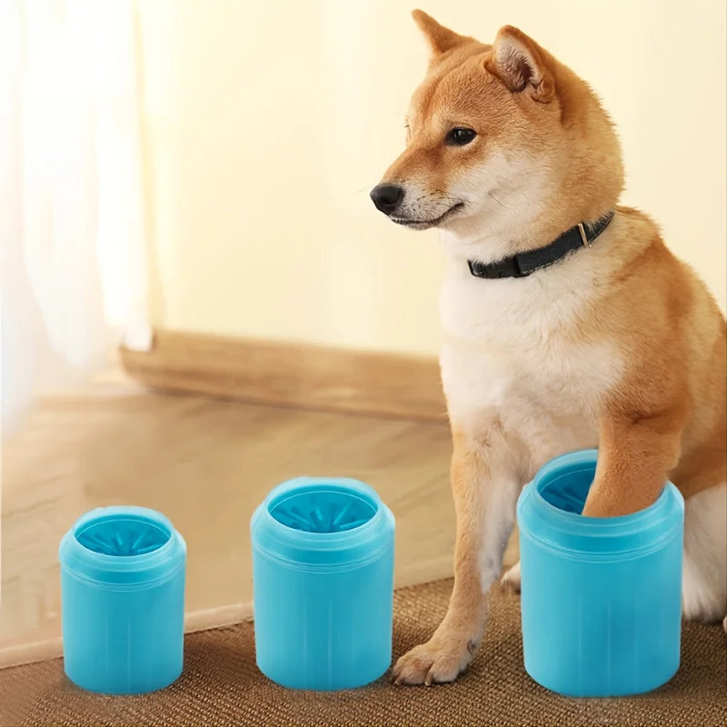 Silicone Dog Paw Cleaner Cup – Portable Pet Foot Washer for Dogs & Cats | Gentle Brush for Quick, Mess-Free Cleaning
