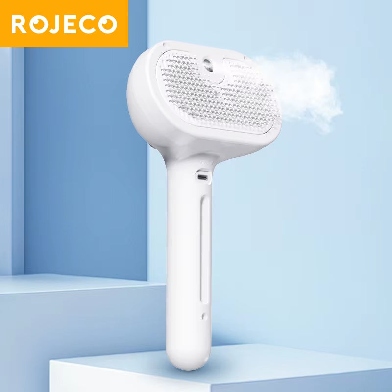 ROJECO Electric Pet Grooming Spray Comb – Steam Massage & Hair Care for Cats & Dogs