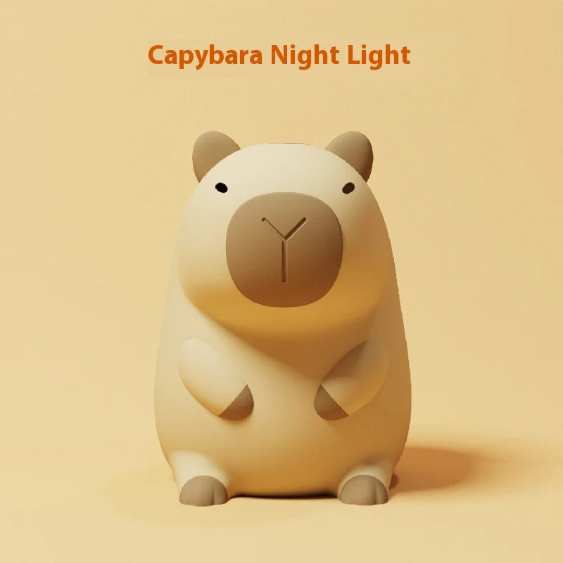 Cute Capybara Mini Mood Light β Soft Glow Night Lamp