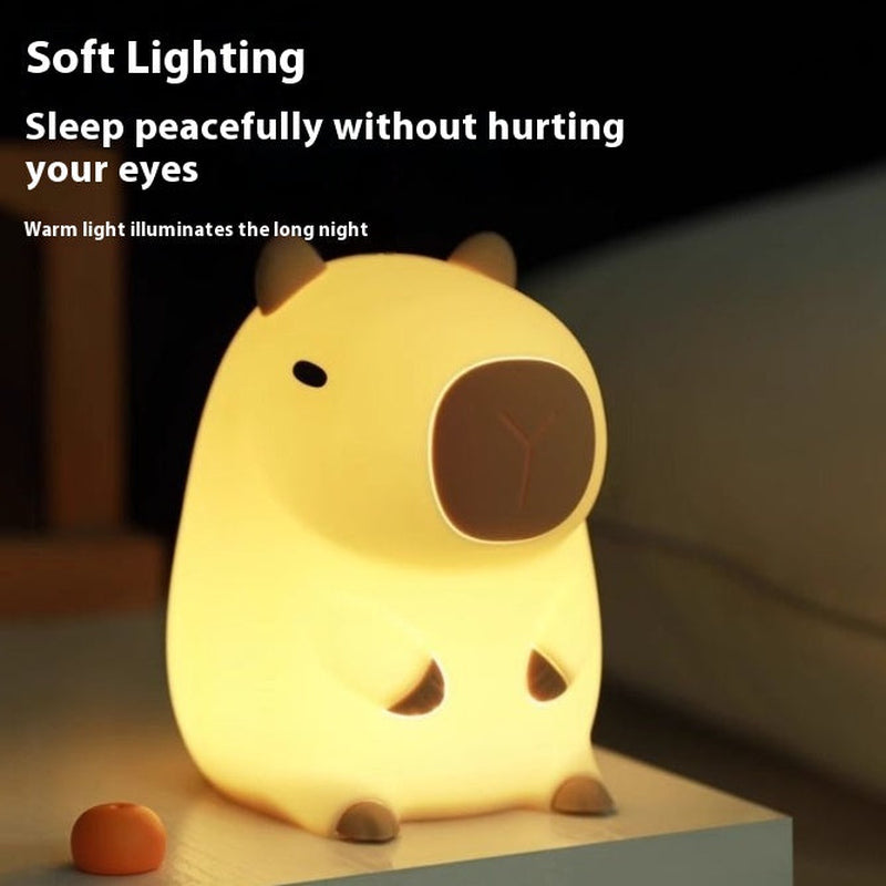 Cute Capybara Mini Mood Light β Soft Glow Night Lamp
