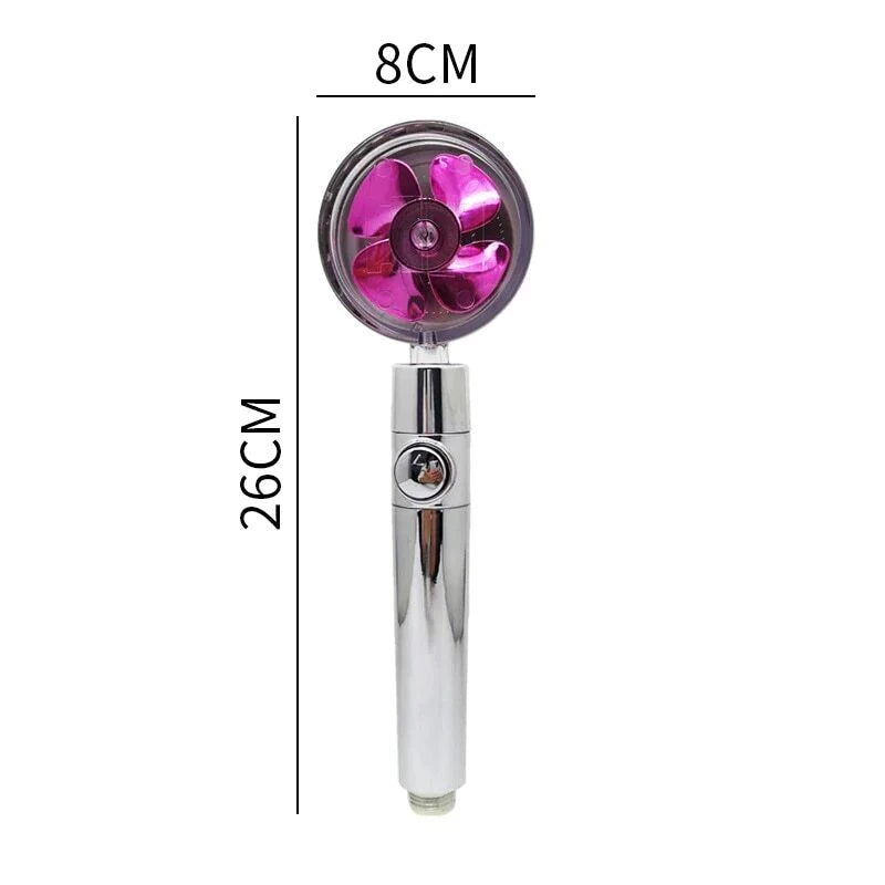 360° High-Pressure Turbo Shower Head – Adjustable & Water-Saving