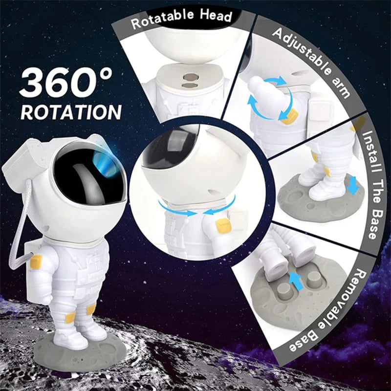 Astronaut Galaxy Projector β Starry Sky LED Night Light with Remote