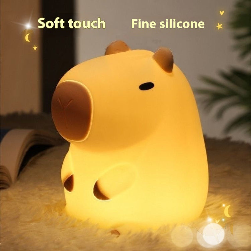 Cute Capybara Mini Mood Light β Soft Glow Night Lamp