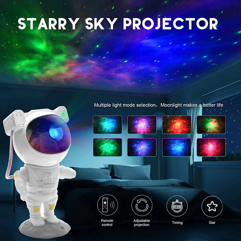 Astronaut Galaxy Projector β Starry Sky LED Night Light with Remote