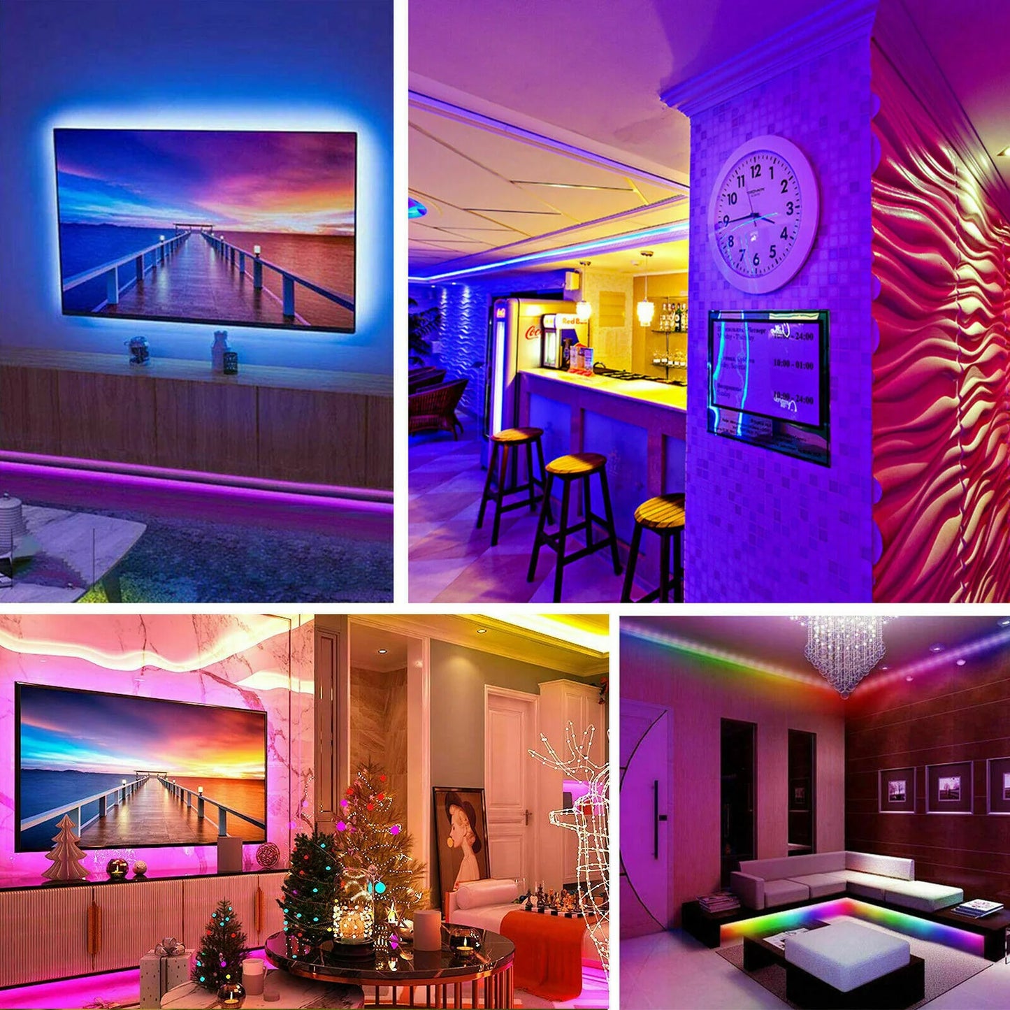 32ft Waterproof LED Strip Lights with Remote β Indoor & Outdoor