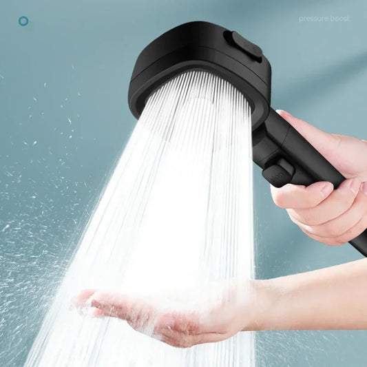 High Pressure Shower Head – 3 Modes, Water Saving & One-Touch Stop, Adjustable Massage Sprayer for Bathroom