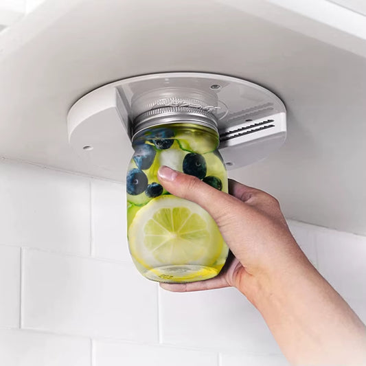 Hands-Free Jar Opener – Under Cabinet Mount for Weak Grip & Arthritis