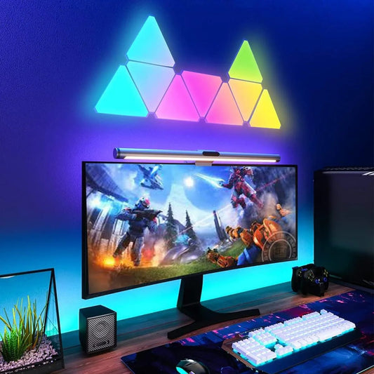 Modular Triangle Smart Wall Lights – 10 Piece Set